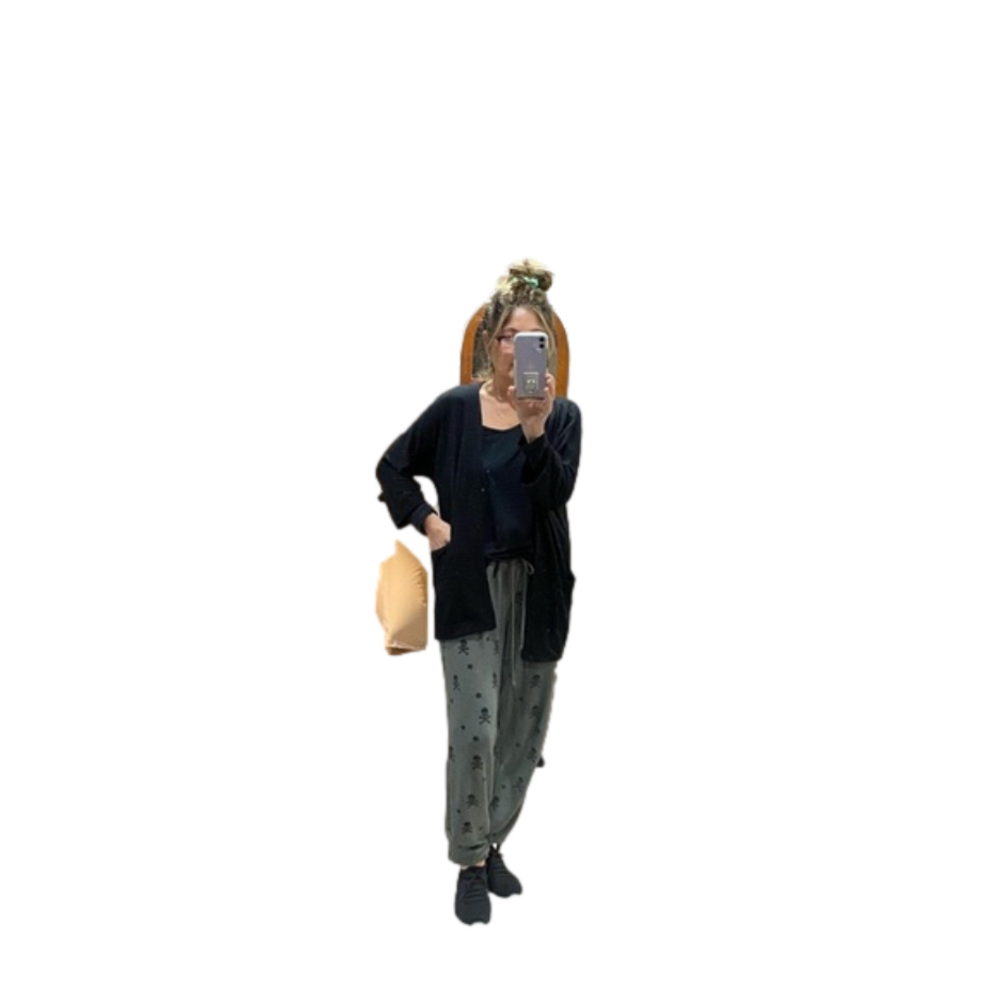 Aritzia black wrap sweater